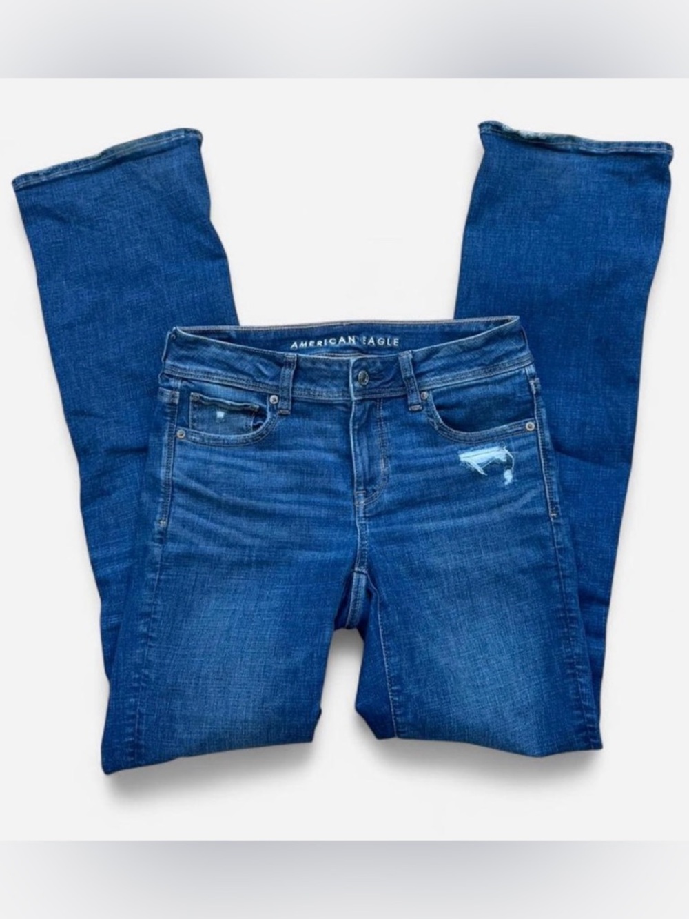 American Eagle Outfitters Women's Blue size 4R Kickboot Style Jeans